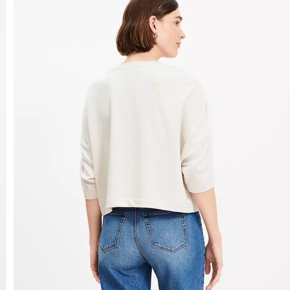 LOFT White Oversized Boxy Blouse - Picture 2 of 16